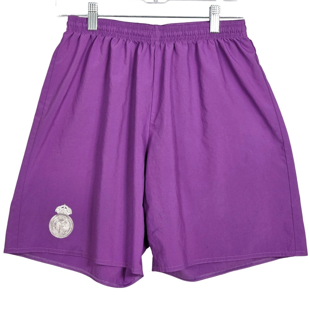 Adidas Men‎ Medium Real Madrid Soccer Futbol Shorts Purple 2016/2017 Climacool